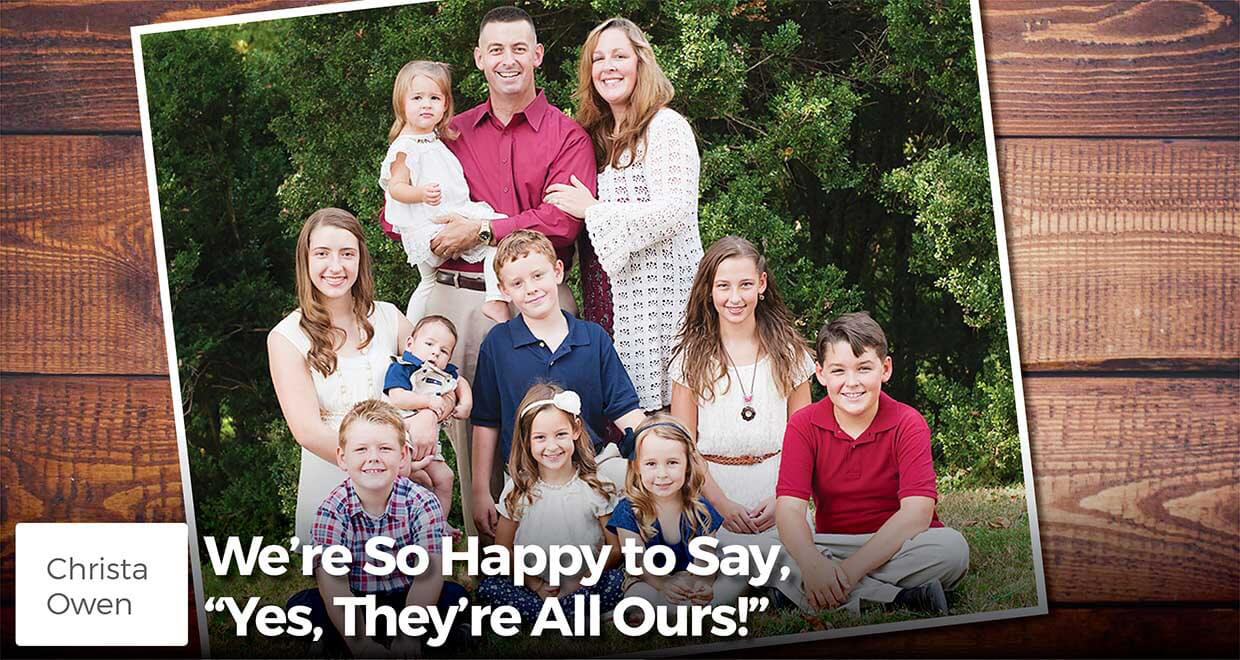 Were So Happy to Say, Yes, Theyre All Ours! - The Owen Feature Family  Story - Seton Magazine